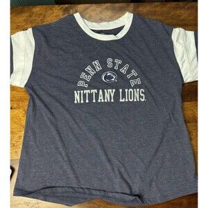 Penn State Nittany Retro Boys Football T-shirt Blue Boys Xl 14-16 New PA Lions